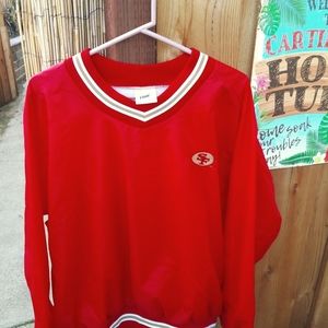 Vtg BIKE Made in USA 49ers Pullover Windbreaker